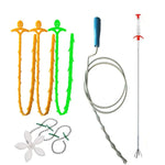 Kitchen Pipe Dredge Hook Sewer Toilet Anti-Blocking Sink Dredge Kit, Style:, 6 PCS/Set-1M, 6 PCS/Set-1.5M, 6 PCS/Set-3, 6 PCS/Set-4