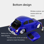 CM0010B 1200 DPI 3-keys Car Shape Wireless Mouse, Yellow, Red, Blue, Black