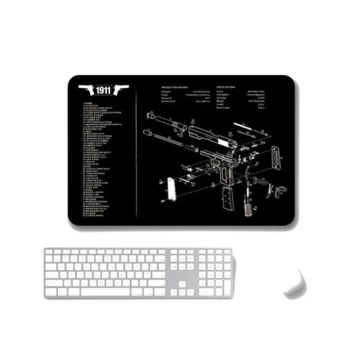 2 PCS Heat Transfer Non-Slip Single-Sided Office Gaming Mouse Pad, 2mm, 3mm, 4mm, 5mm