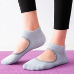 Backless Non-Slip Yoga Dance Socks Gym Indoor Floor Sports Socks, 35-42