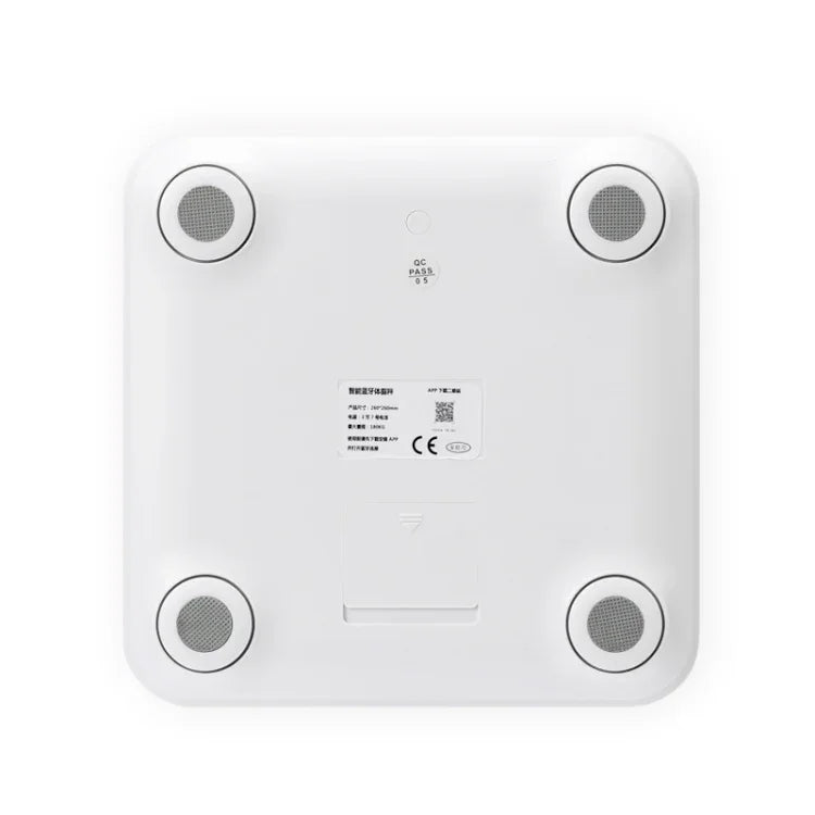 8066 Smart Body Fat Electronic Scale Home Bluetooth Weight Scale, Battery Style(White), Charging Style(White)
