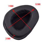 1 Pairs Headphone Sponge Leather Earmuffs For Skullcandy Aviator 2, Black, Brown