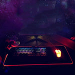 F-01 Rubber Thermal Transfer RGB Luminous Non-Slip Mouse Pad, 300x350x4mm, 350x600x3mm, 350x600x4mm, 300x800x3mm, 300x800x4mm