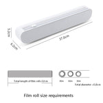 Suction Cup Type Cling Film Cutter Household Plastic Wrap Adjustable Storage Cutting Box, Suction Cup Cling Film Cutter