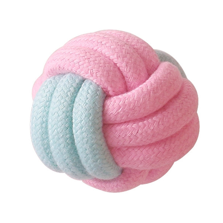 Cotton Rope Dog Molar Teeth Cleaning Toy Candy Color Woven Cotton Rope, Cotton Rope Single Ball, Single Ball, Double Ball, Hand Pulling Ball, 5 PCS Dumbbell Ball, 3 PCS Donut, Bone, Corn Stick, 7 Corn Handle Stick, 7 PCS Tuning Knot Color Randomly