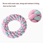 Cotton Rope Dog Molar Teeth Cleaning Toy Candy Color Woven Cotton Rope, Cotton Rope Single Ball, Single Ball, Double Ball, Hand Pulling Ball, 5 PCS Dumbbell Ball, 3 PCS Donut, Bone, Corn Stick, 7 Corn Handle Stick, 7 PCS Tuning Knot Color Randomly