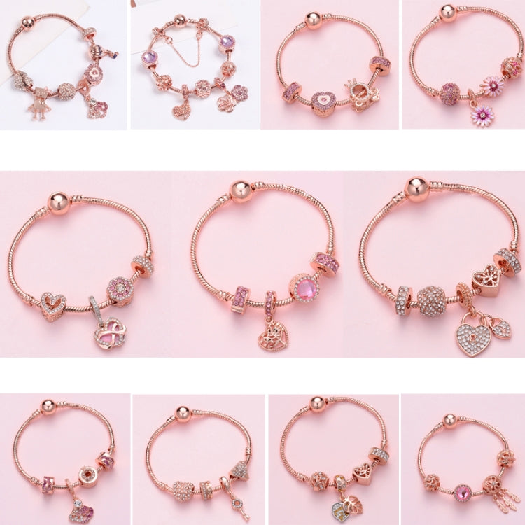Women Rose Gold Beaded Bracelet, SL124 18cm, SL124 19cm, SL124 20cm, SL125 18cm, SL125 19cm, SL125 20cm, SL126 18cm, SL126 19cm, SL126 20cm, SL128 18cm, SL128 19cm, SL128 20cm, SL129 18cm, SL129 19cm, SL129 20cm, SL130 18cm, SL130 19cm, SL130 20cm     ...