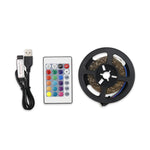 LED Light Strip 16 Color Remote Control RGB Light Belt USB Symphony Neon Decorative Soft Light Bar, 3m, 4m