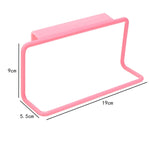 Kitchen Towel Rack Hanging Holder Cupboard Cabinet Door Back Hanger Towel Sponge Holder Storage Rack for Bathroom, White, Blue, Green, Pink