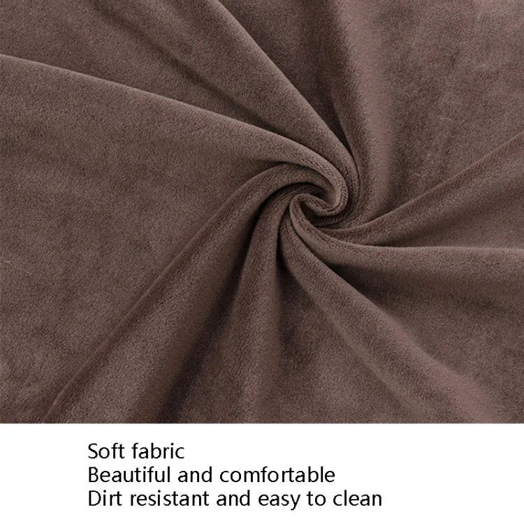 Simple Soft High Elastic Thickening Velvet Semi-Interior Chair Cover Hotel Chair Cover, Coffee Gray, Yellow Green, Wine Red, Navy, Black, Dark Green, White, Peacock Blue, Light Gray, Carbon Gray, Camel, Royal Blue, Beige, Grape Purple, Red, Orange     ...