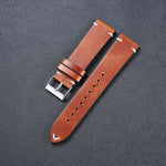 HB001 Color-Changing  Retro Oil Wax Leather Ultra-Thin Universal Watch Strap, 18mm, 20mm, 22mm