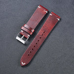 HB001 Color-Changing  Retro Oil Wax Leather Ultra-Thin Universal Watch Strap, 18mm, 20mm, 22mm