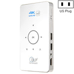 C6 1G+8G Android System Intelligent DLP HD Mini Projector Portable Home Mobile Phone Projector，, US Plug  (Black), EU Plug (Black), UK Plug (Black), AU Plug (Black), US Plug (White), AU Plug (White)