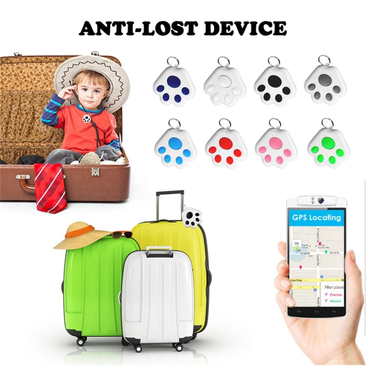 2 PCS HYC-09 Dog Paw Bluetooth Anti-Lost Device Pet Tracking Locator Keychain Smart Search Two-Way Alarm, Dog Paw Green, Dog Paw Pink, Dog Paw Red, Dog Paw Dark Blue, Dog Paw Dark Gray, Dog Paw Black, Dog Paw White, Dog Paw Light Blue