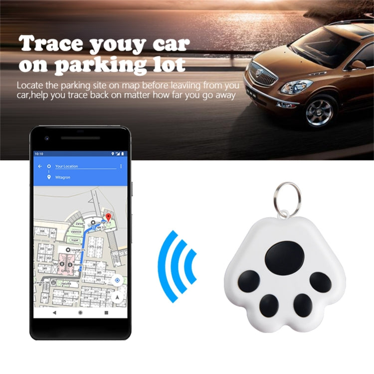 2 PCS HYC-09 Dog Paw Bluetooth Anti-Lost Device Pet Tracking Locator Keychain Smart Search Two-Way Alarm, Dog Paw Green, Dog Paw Pink, Dog Paw Red, Dog Paw Dark Blue, Dog Paw Dark Gray, Dog Paw Black, Dog Paw White, Dog Paw Light Blue