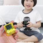4 PCS Handheld Mini Game Console Toy Classic Brick Game Console with Keychain, 4 PCS Mini Game Console