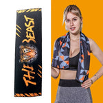 Gym Sports Cold Feeling Sweat-Absorbent Quick-Drying Cold Towel, Quick-Drying Towel, Size: 100 x 30cm(Music Festival), Quick-Drying Towel, Size: 100 x 30cm(Fire), Quick-Drying Towel, Size: 100 x 30cm(Geometric Triangle)