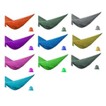 Outdoor Hammock Camping Nylon Single Swing, Random Color Delivery, 0.9x2.45m Random Color