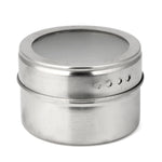 Stainless Steel Magnetic Kitchen Seasoning Cruet Set, Stainless Steel Seasoning Cruet Set