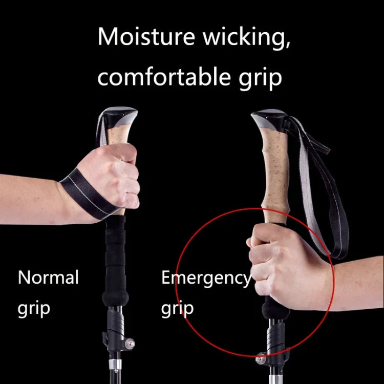 TUOBEIS TBS-006 Trekking Pole Ultra-Light Folding Trekking Mountain Climbing Crutch, TBS-006