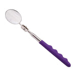 Car Repair Detection Mirror Universal Folding Telescopic Mirror Welding Chassis Inspection Mirror, Silver 50mm, Silver 30mm, Black Handle 50mm, Red Handle 50mm, Purple Handle 50mm, Pink Handle 50mm