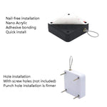 P093 Automatic Doorkeeper Telescher Door Closer Sliding Door Anti-Theft Box, Specification:, 2nd Generation Black All Glue 500g 1m, 2nd Generation White All Glue 500g 1m, 2nd Generation Black All Glue 800g 1m, 2nd Generation White All Glue 800g 1m     ...