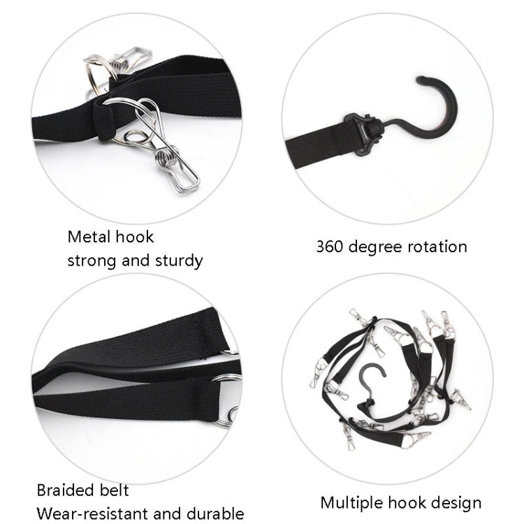 Rotary Hook Wardrobe Cap Clip-Hanging Rope Bedroom Home Storage Clothes Door Back Rogue, Clothes Door Back Hook