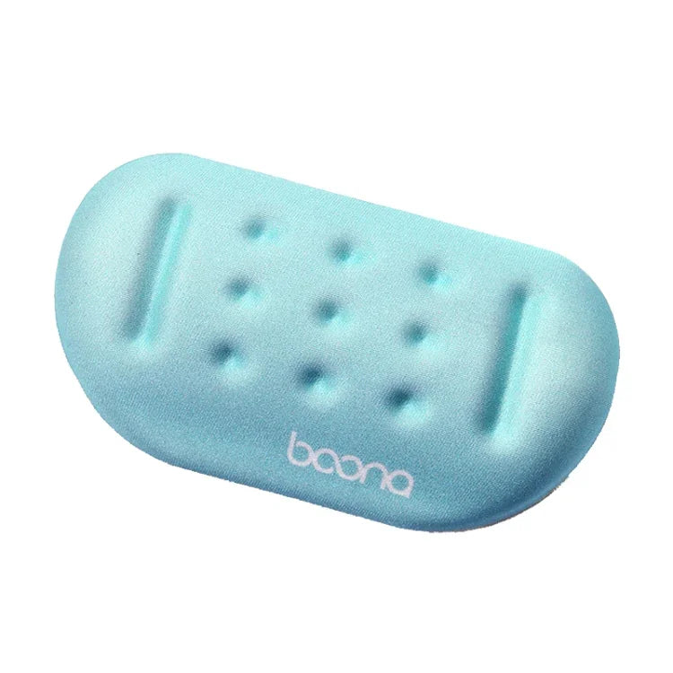 Baona Silicone Memory Cotton Wrist Pad Massage Hole Keyboard Mouse Pad, Style:, Mouse Pad (Blue), Mouse Pad (Gray), Mouse Pad (Black), Mouse Pad (Pink), Medium Keyboard Rest (Blue), Medium Keyboard Rest (Gray), Medium Keyboard Rest (Black)             ...