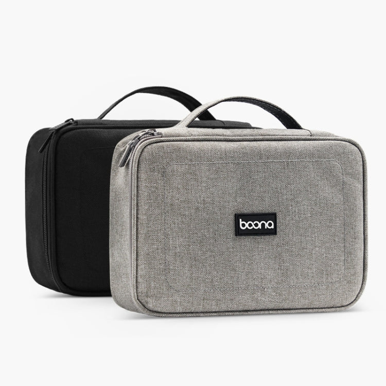 Baona BN-B005 Multi-Function Digital Storage Bag Hard Disk U Disk Earphone Storage Bag, Gray, Black