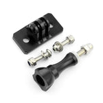 Aluminum Alloy Tripod Head Helmet Fixed Adapter Mount for GoPro HERO9 Black / HERO8 Black /7 /6 /5 /5 Session /4 Session /4 /3+ /3 /2 /1, DJI Osmo Action, Xiaoyi and Other Action Cameras, Blue, Black, Red