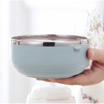 Gradient Color Lunch Box Food Bento Box Stainless Steel Container