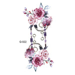 50 PCS Literary Small Fresh Flower Tattoo Sticker Rose Waterproof Lasting Arm Sticker, Q-001, Q-002, Q-003, Q-012, Q-016, Q-017, Q-019, Q-022, Q-025, Q-029, Q-031, Q-032