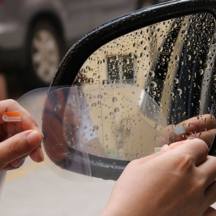 2pcs /Set Rainproof Anti-Fog And Anti-Reflective Film For Car Rearview Mirror, Round 80mm, Round 95mm, Round 100mm, Ellipse 100X145mm, Ellipse 100x150mm, Ellipse 95x135mm