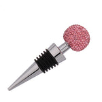 Crystal Ball Red Wine Stopper Diamond Zinc Alloy Metal Sealed Wine Cork, White, Pink, Big Red, Black, Bright Black, AB, Lake Blue