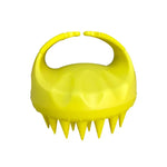 Round Hair Washing Brush Silicone Wet & Dry Multipurpose Massage Brush, Pink, Purple, Green, Black, Blue, Red, Yellow, Grey