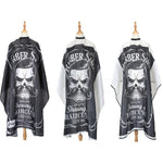Fashion Hair Salon Haircut Dyed Hair Oiled Shawl, Pure Black, Pure White, White Black Edge