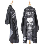 Fashion Hair Salon Haircut Dyed Hair Oiled Shawl, Pure Black, Pure White, White Black Edge