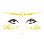 20 PCS Waterproof Bronzing Face Tattoo Stickers Party Masquerade Face Stickers, VS-011, VS-012, VS-013, VS-014, VS-015, VS-016, VS-017, VS-018, VS-019, VS-022, VS-023, VS-024, VS-025, VS-027, VS-028, VS-029, VS-030, VS-031, VS-032, VS-033