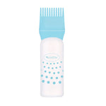 Hair Dyeing Hair Care Dry Cleaning Bottle Squeeze Transparent Rinse Scale Bottle Hairdressing Tools, Black, Blue, Pink