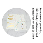 10 PCS Hot Stamping Waterproof Music Festival Face Tattoo Sticker, VS-001, VS-002, VS-003, VS-004, VS-005, VS-006, VS-007, VS-008, VS-009, VS-010