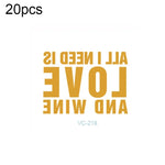 20 PCS Waterproof Bachelor Party Hot Stamping Wedding Bridal Tattoo Stickers, VC-204, VC-205, VC-206, VC-207, VC-208, VC-209, VC-210, VC-211, VC-212, VC-213, VC-214, VC-215, VC-216, VC-217, VC-218, VC-227, VC-228, VC-229, VC-230, VC-231, VC-232, VC-233...