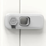 Children Anti-pinch Hand-opening Door Safety Lock, Light Gray, Green