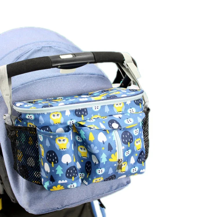 Multifunctional Baby Stroller Storage Bag, White Dinosaur, Yellow Zoo, Green Lamb, White Alpaca, Tibetan Owl, Denglin Deer, Yellow Zoo + Side Pocket, Green Lamb + Side Pocket, White Alpaca + Lateral Pocket, Tibetan Owl + Side Pocket                    ...
