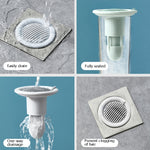 LSWY15 Toilet One-Way Drainage And Odor-Proof Basin Floor Drain, Grey, Pink, Blue, Green