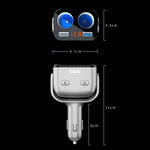 Ozio Car Charger Cigarette Lighter With USB Plug Car Charger, Y34Q 5.3A Black, Y48Q 6.5A Black