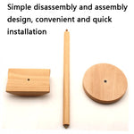 AM-EJZJ001 Desktop Solid Wood Headset Display Stand, Style:, B, C, D, E, F