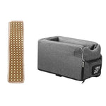 Car Central Control Seat Pet Portable Bed Pad, Square + Gray, Square Gray+Summer Mat
