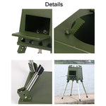 Outdoor Camping Folding Portable Barbecue Wood Stove, Size:, Small (Green), Small (Black), Small (Stainless Steel), Large (Green), Large (Black), Large (Stainless Steel)