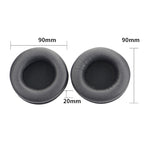 2 PCS Headset Sponge Earmuffs For Razer Kraken 7.1 V1 Pro, Black+Black Net, Black+Orange Net