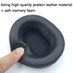 2 PCS Headset Protein Leather Earmuffs for Audio-Technica  ATH-WS660BT, Black, Black+Red, Gray+Blue